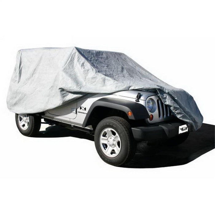 Rampage 1201 Custom Car Cover; 4 Layer; Gray; Incl. Lock; Cable; Storage Bag; - Truck Part Superstore