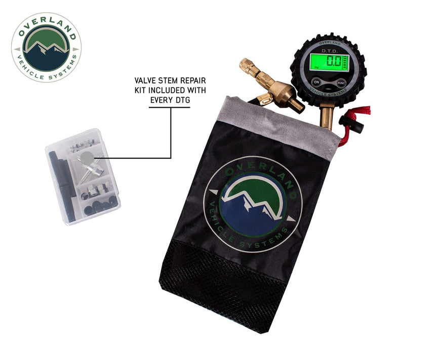 Overland Vehicle Systems 12020001 Digital Tire Tire Deflator with Valve Kit & Storage Bag Universal Overland Vehicle Systems - Truck Part Superstore