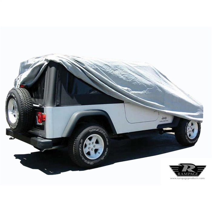 Rampage 1202 Custom Car Cover; 4 Layer; Gray; Incl. Lock; Cable; Storage Bag; - Truck Part Superstore