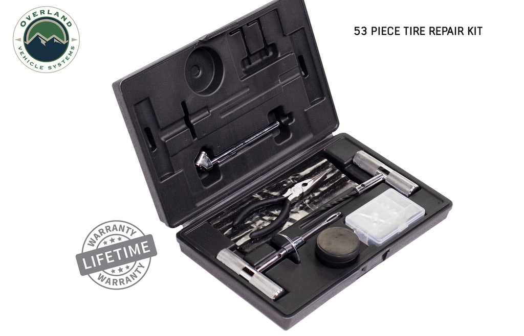 Overland Vehicle Systems 12030001 Tire Plug Repair Kit 53 Piece Off Road Grade Truck, Jeep Off Road, RV, Trailers Overland Vehicle Systems - Truck Part Superstore