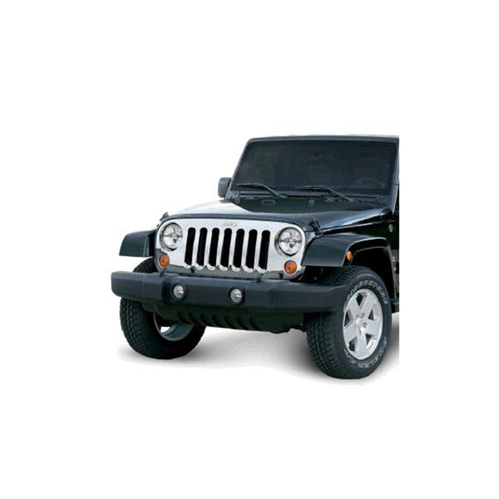 Omix 12033.05 Grille Overlay; Chrome; Mopar Licensed; - Truck Part Superstore