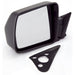 Omix 12035.09 Door Mirror; Left; Manual; Black; Folding; - Truck Part Superstore
