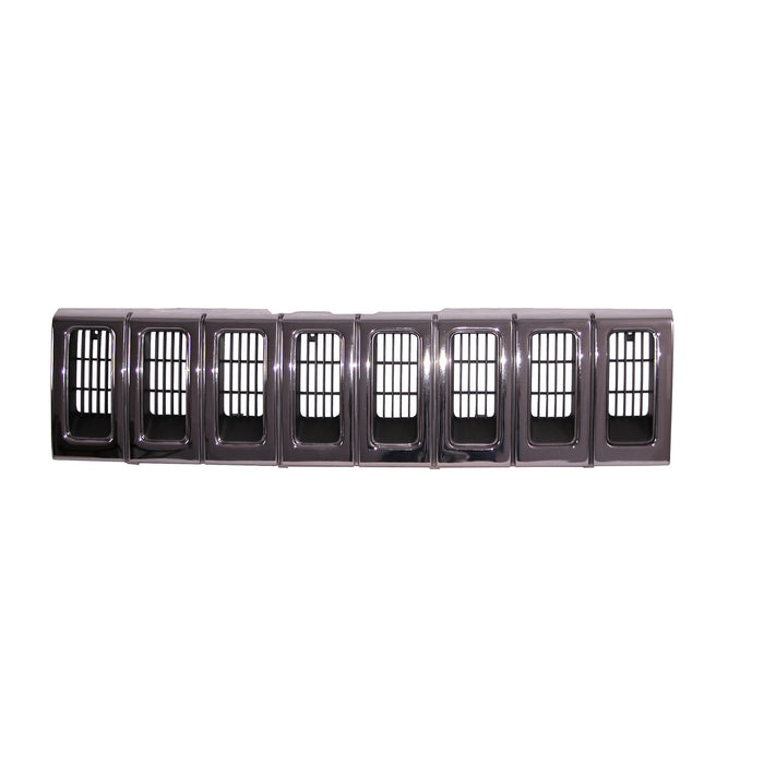 Omix 12037.12 Grille Insert; Black/Gray/Chrome; - Truck Part Superstore