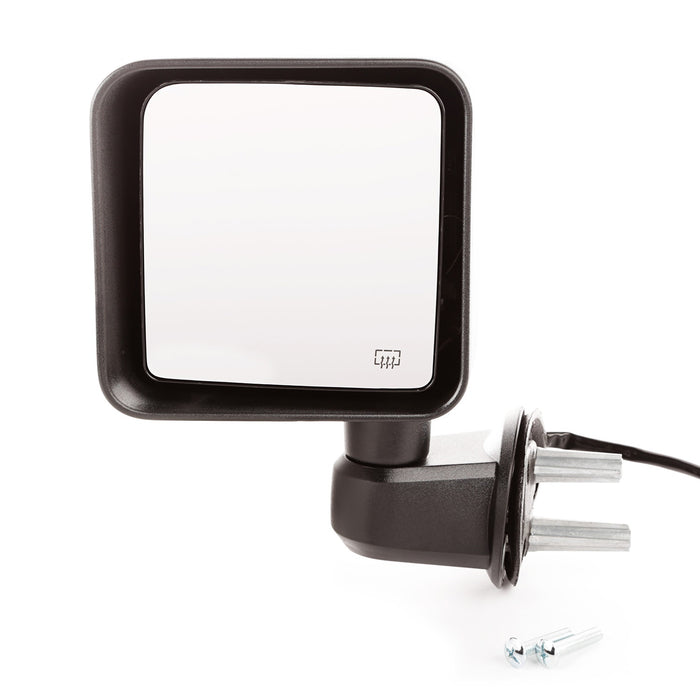 Omix 12039.31 Door Mirror; Left; Power; Heated; Black; - Truck Part Superstore