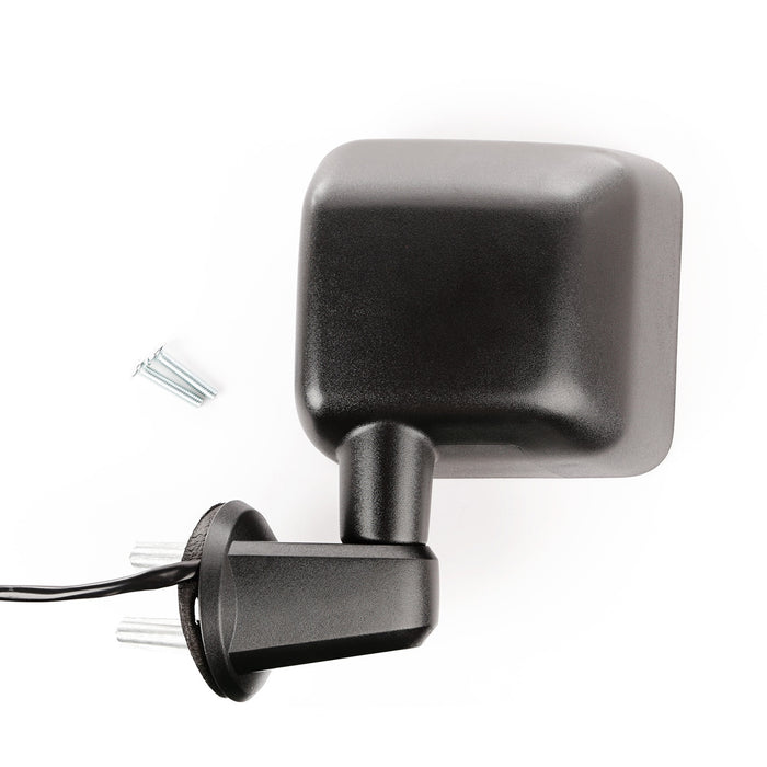 Omix 12039.31 Door Mirror; Left; Power; Heated; Black; - Truck Part Superstore