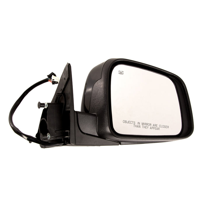 Omix 12039.36 Door Mirror; Right; Power; Heat; Memory; w/Signal; Black; - Truck Part Superstore