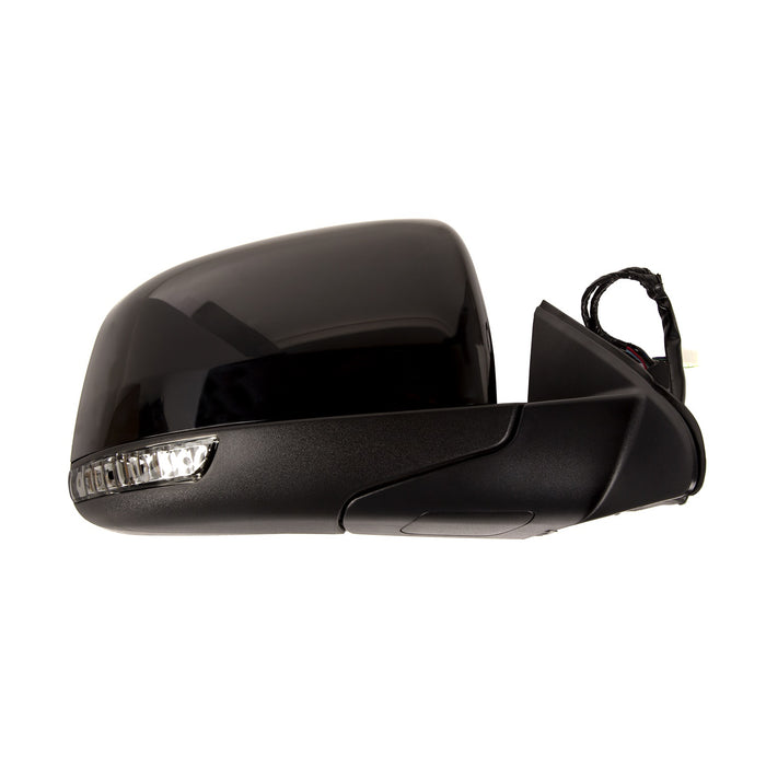 Omix 12039.38 Door Mirror; Right; Power; Heat; Memory; w/Signal; Black Smoke; - Truck Part Superstore