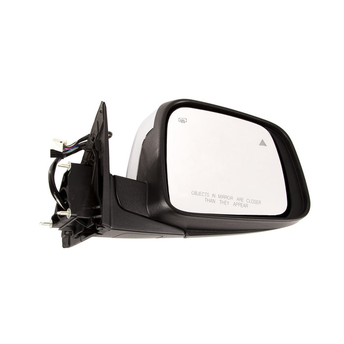 Omix 12039.40 Door Mirror; Right; Power; Heat; Signal; Black Smoke w/Chrome; - Truck Part Superstore