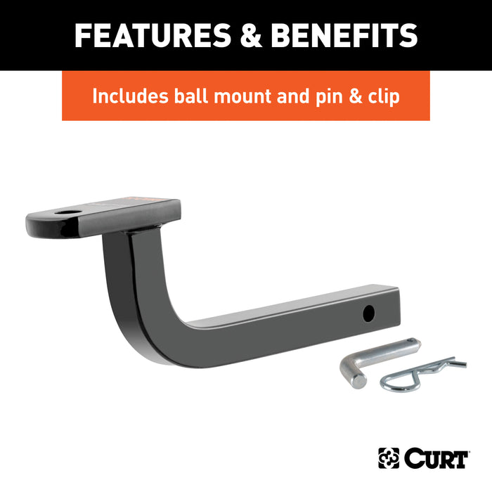 CURT 120513 Class 2 Trailer Hitch; 1-1/4in. Ball Mount; Select Chevrolet Malibu; Saturn Aura - Truck Part Superstore