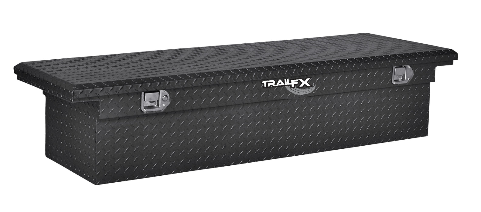 TrailFX 120723 Crsovr- LP Sgl Lid Dia Tread Matte Black 16 Gauge Alum 72x19.25x13.5 Inch Height - Truck Part Superstore