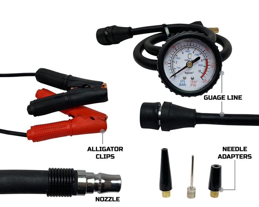 Up Down Air 12099917 Air Compressor System 5.6 CFM With Storage Bag Hose & Attachments Single Motor Up Down Air - Truck Part Superstore