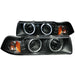 Anzo USA 121011 Projector Headlight Set; Clear Lens; Black Housing; G2; Pair; CCFL; - Truck Part Superstore