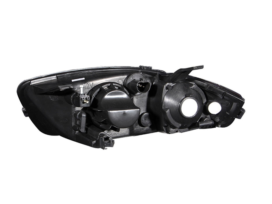 ANZO USA 121020 Crystal Headlight Set; Clear Lens; Black Housing; Pair; - Truck Part Superstore