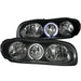 Anzo USA 121024 Crystal Headlight Set w/Halo; Clear Lens; Black Housing; Pair; - Truck Part Superstore