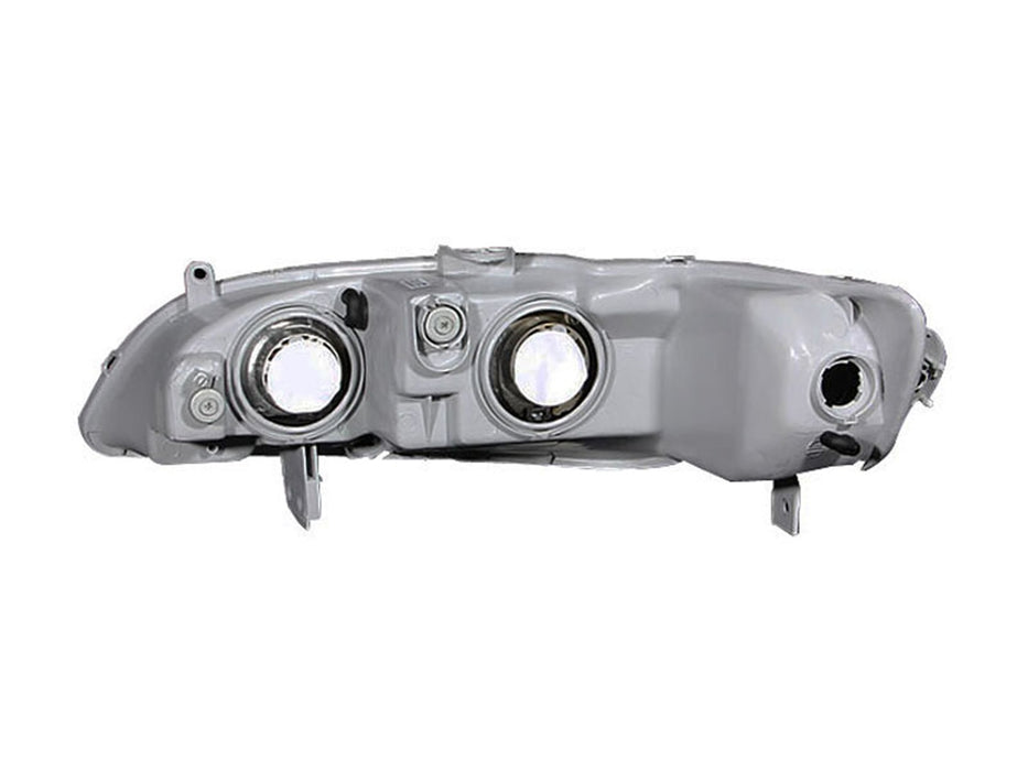 Anzo USA 121052 Crystal Headlight Set; Clear Lens; Black Housing; Pair; Bulbs Not Included; - Truck Part Superstore