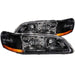 Anzo USA 121052 Crystal Headlight Set; Clear Lens; Black Housing; Pair; Bulbs Not Included; - Truck Part Superstore