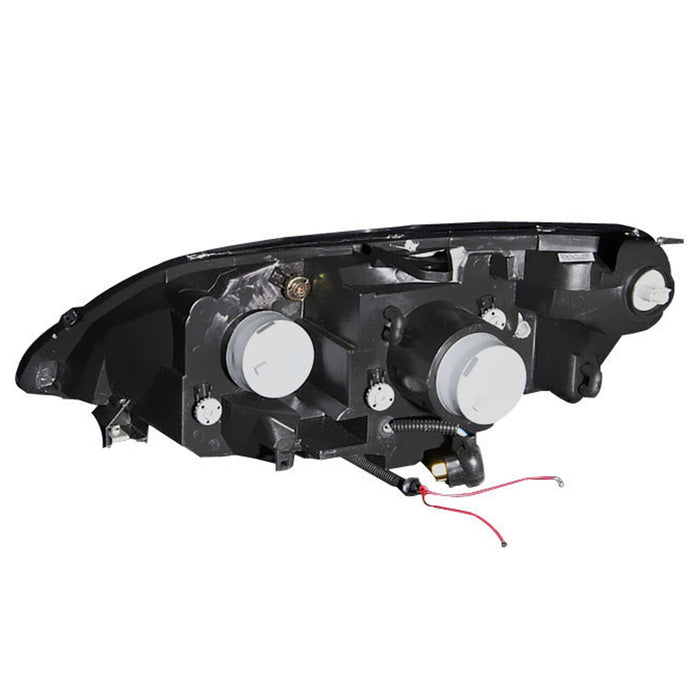 Anzo USA 121055 Projector Headlight Set w/Halo; Clear Lens; Black Housing; Pair; - Truck Part Superstore