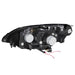 Anzo USA 121055 Projector Headlight Set w/Halo; Clear Lens; Black Housing; Pair; - Truck Part Superstore