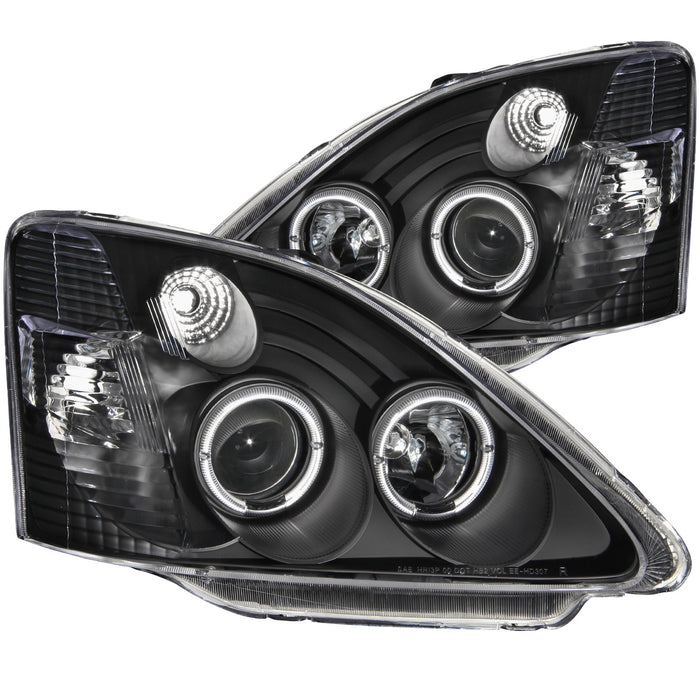 Anzo USA 121057 Projector Headlight Set w/Halo; Clear Lens; Black Housing; Pair; - Truck Part Superstore