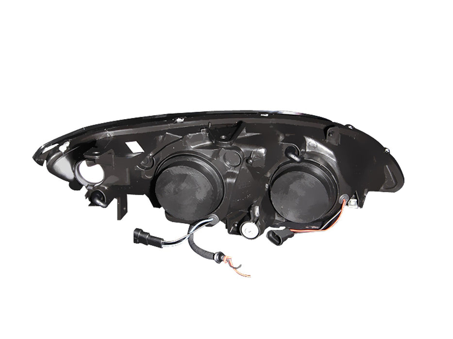 Anzo USA 121059 Projector Headlight Set w/Halo; Clear Lens; Black Housing; Pair; - Truck Part Superstore