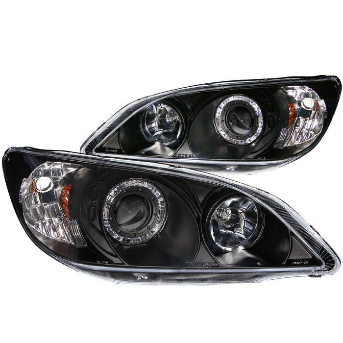 Anzo USA 121059 Projector Headlight Set w/Halo; Clear Lens; Black Housing; Pair; - Truck Part Superstore