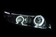 Anzo USA 121061 Projector Headlight Set w/Halo; Clear Lens; Chrome Housing; Pair; CCFL; - Truck Part Superstore