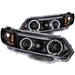 Anzo USA 121062 Projector Headlight Set w/Halo; Clear Lens; Black Housing; Pair; CCFL; - Truck Part Superstore