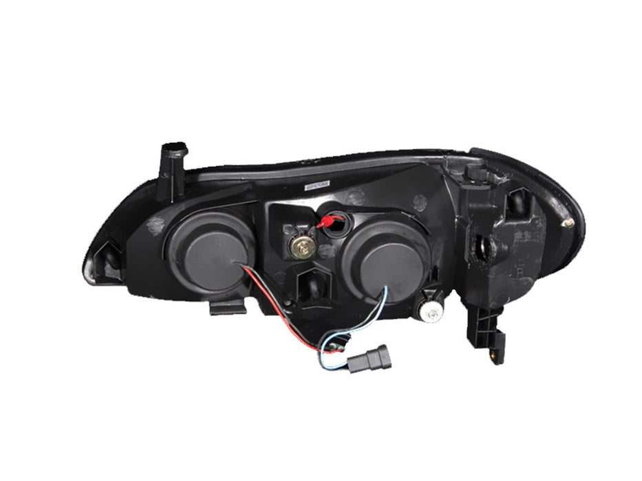 Anzo USA 121077 Projector Headlight Set w/Halo; Clear Lens; Black Housing; Pair; - Truck Part Superstore