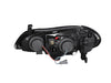 Anzo USA 121077 Projector Headlight Set w/Halo; Clear Lens; Black Housing; Pair; - Truck Part Superstore