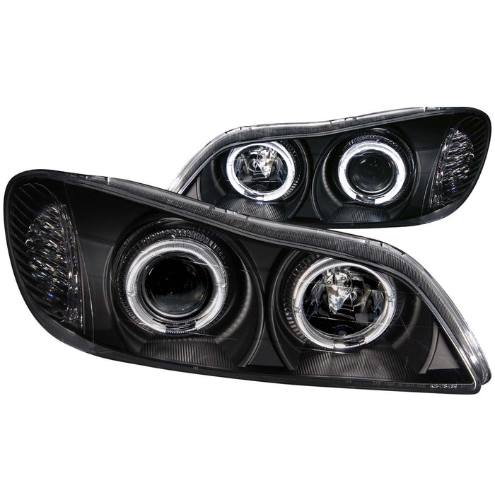 Anzo USA 121077 Projector Headlight Set w/Halo; Clear Lens; Black Housing; Pair; - Truck Part Superstore