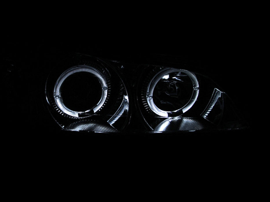 Anzo USA 121078 Projector Headlight Set w/Halo; Clear Lens; Chrome Housing; Pair; - Truck Part Superstore