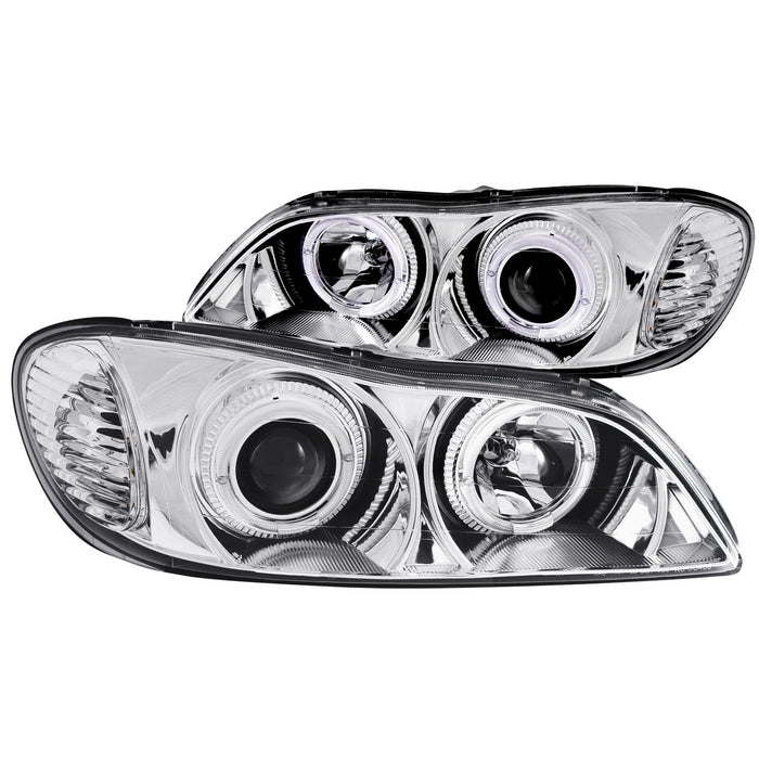 Anzo USA 121078 Projector Headlight Set w/Halo; Clear Lens; Chrome Housing; Pair; - Truck Part Superstore