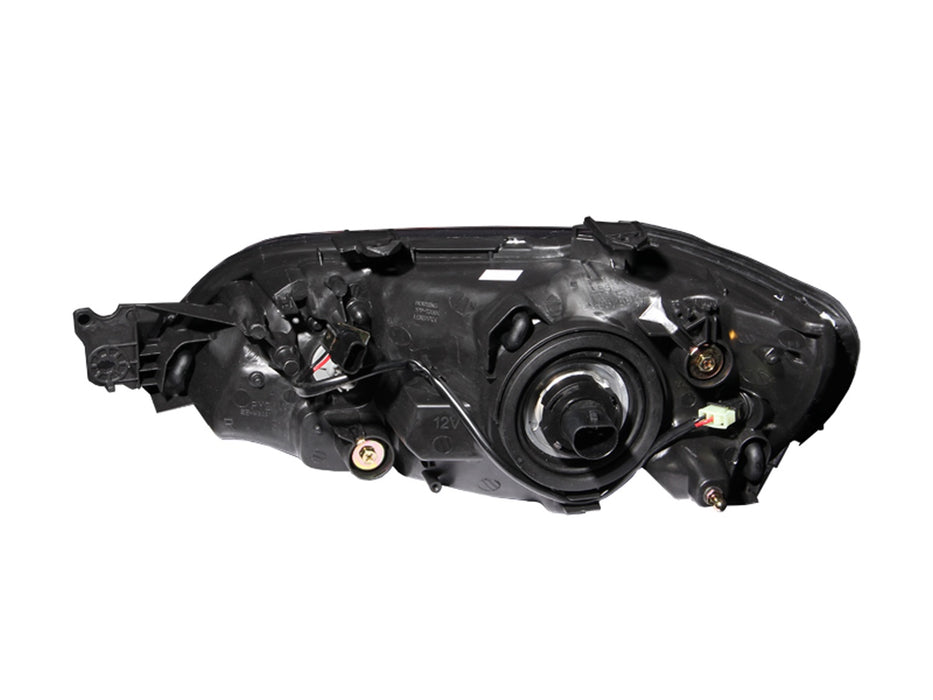 Anzo USA 121101 Crystal Headlight Set; Clear Lens; Black Housing; Pair; - Truck Part Superstore