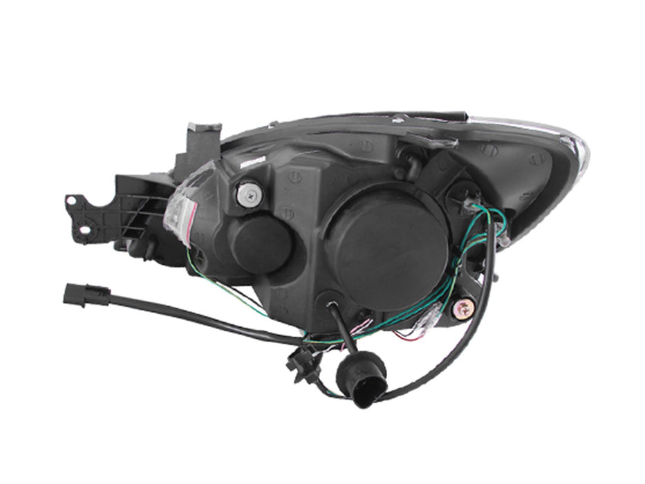 Anzo USA 121103 Projector Headlight Set w/Halo; Clear Lens; Chrome Housing; Pair; CCFL; - Truck Part Superstore