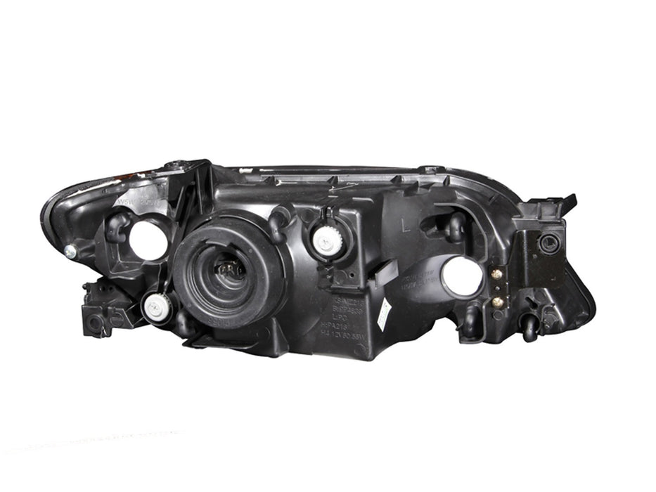 Anzo USA 121107 Crystal Headlight Set; Clear Lens; Black Housing; Pair; - Truck Part Superstore