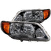 Anzo USA 121107 Crystal Headlight Set; Clear Lens; Black Housing; Pair; - Truck Part Superstore