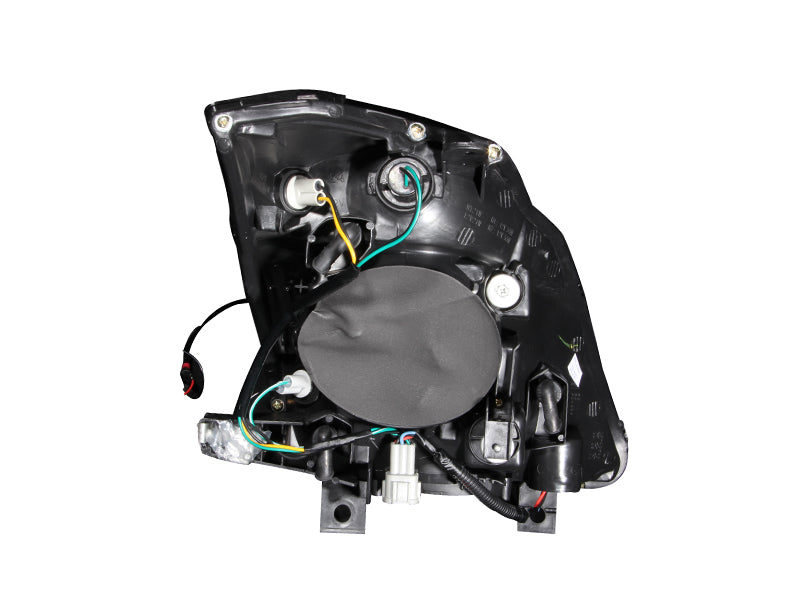 Anzo USA 121108 Crystal Headlight Set; Clear Lens; Black Housing; Pair; - Truck Part Superstore