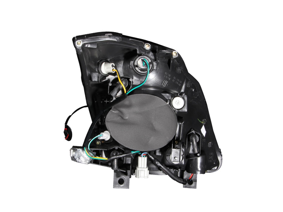 Anzo USA 121108 Crystal Headlight Set; Clear Lens; Black Housing; Pair; - Truck Part Superstore