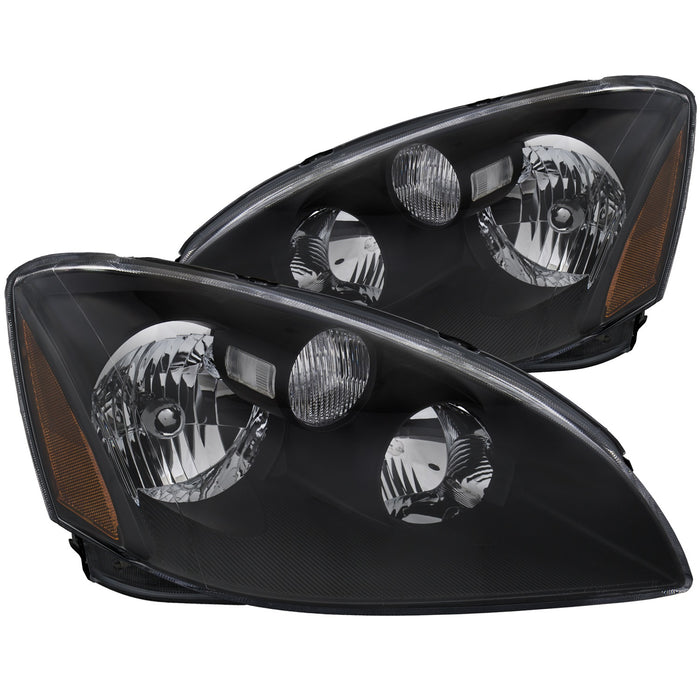 Anzo USA 121109 Crystal Headlight Set; Clear Lens; Black Housing; Pair; - Truck Part Superstore
