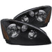 Anzo USA 121109 Crystal Headlight Set; Clear Lens; Black Housing; Pair; - Truck Part Superstore