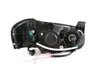 Anzo USA 121113 Crystal Headlight Set w/Halo; Clear Lens; Black Housing; Pair; - Truck Part Superstore