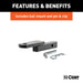 CURT 121113 Class 2 Trailer Hitch; 1-1/4in. Ball Mount; Select Ford Escape - Truck Part Superstore