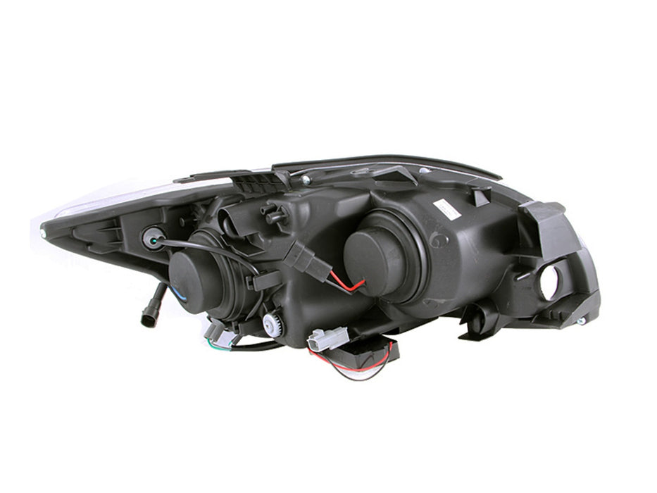 Anzo USA 121119 Projector Headlight Set w/Halo; Clear Lens; Black Housing; Pair; CCFL; - Truck Part Superstore