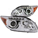 Anzo USA 121120 Projector Headlight Set w/Halo; Clear Lens; Chrome Housing; Pair; CCFL; - Truck Part Superstore