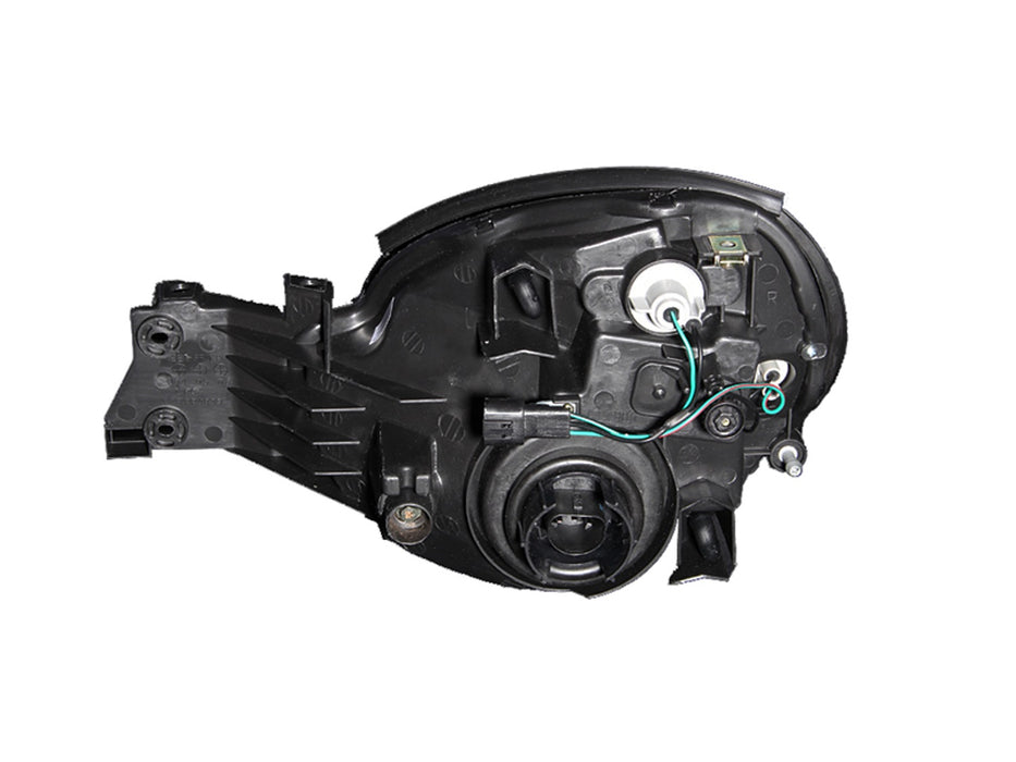 Anzo USA 121121 Crystal Headlight Set; Clear Lens; Black Housing; Pair; - Truck Part Superstore