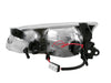 Anzo USA 121124 Crystal Headlight Set w/Halo; Clear Lens; Chrome Housing; Pair; - Truck Part Superstore
