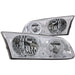 Anzo USA 121124 Crystal Headlight Set w/Halo; Clear Lens; Chrome Housing; Pair; - Truck Part Superstore