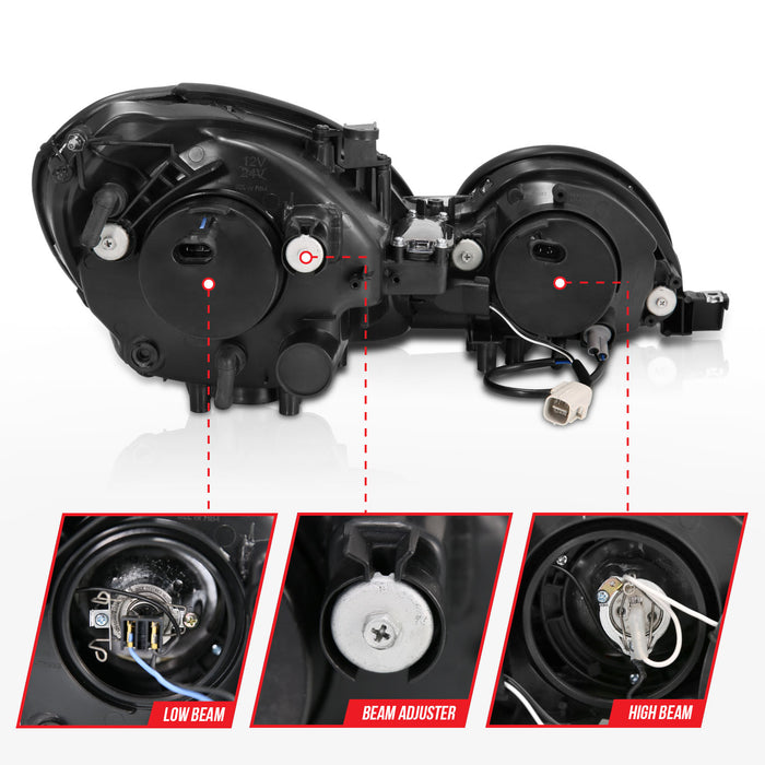 Anzo USA 121143 Projector Headlight Set w/Halo - Truck Part Superstore