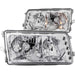 Anzo USA 121157 Crystal Headlight Set; Clear Lens; Chrome Housing; Pair; - Truck Part Superstore
