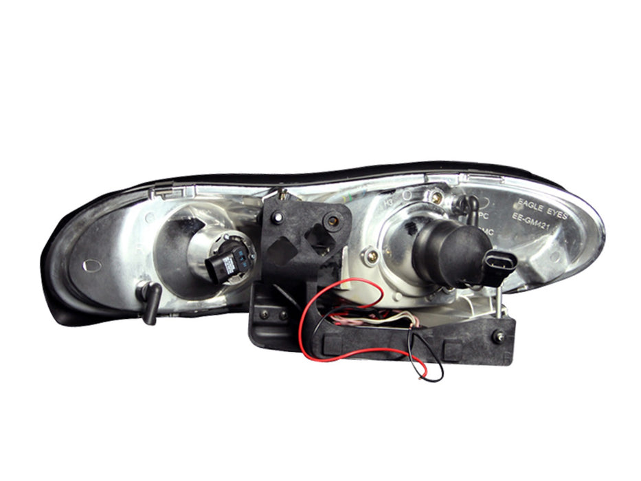 Anzo USA 121159 Projector Headlight Set w/Halo; Clear Lens; Chrome Housing; Pair; CCFL; - Truck Part Superstore